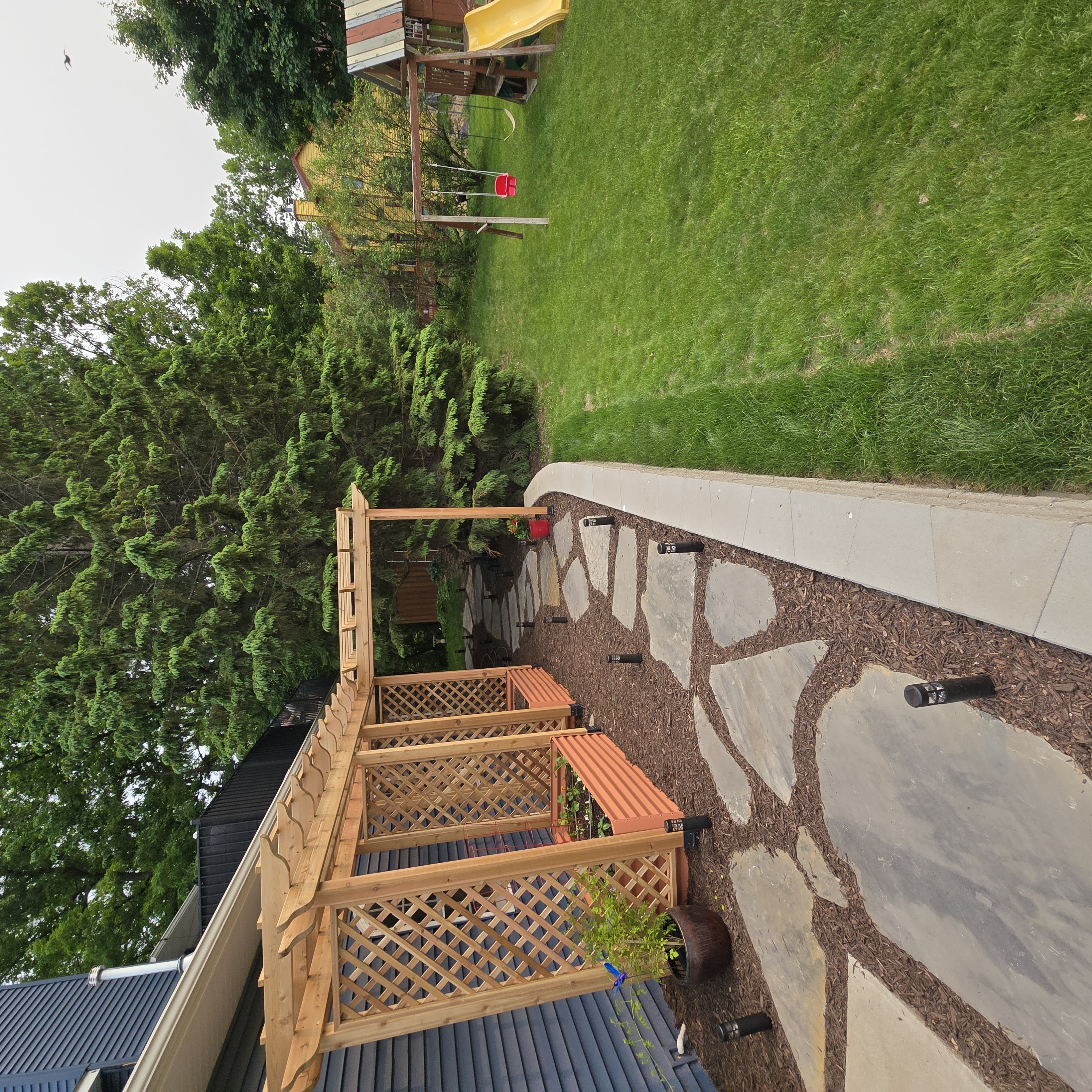 Outdoor deck and patio construction
