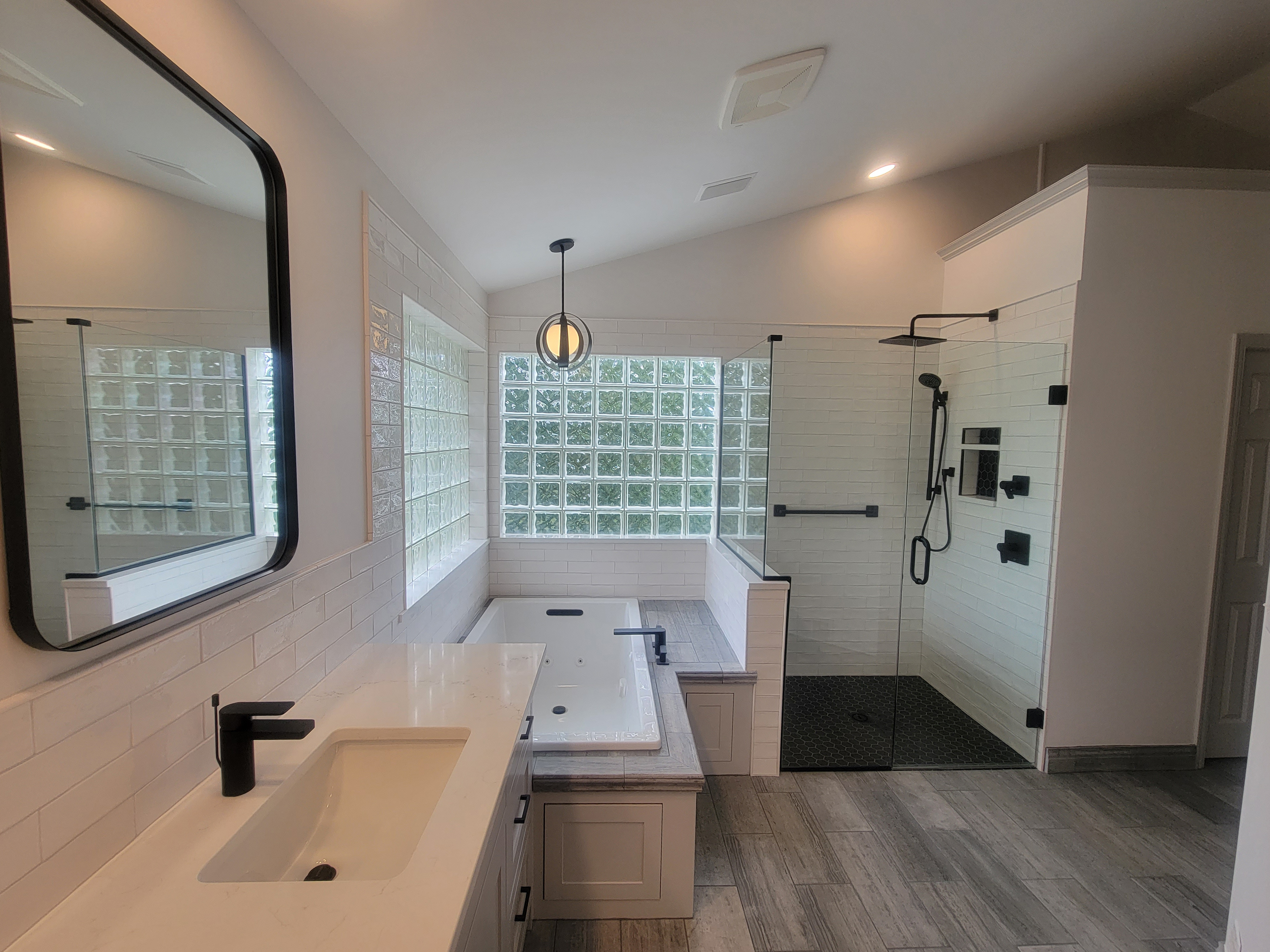 Modern bathroom remodel