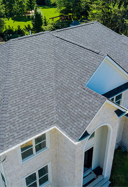Completed residential roofing
